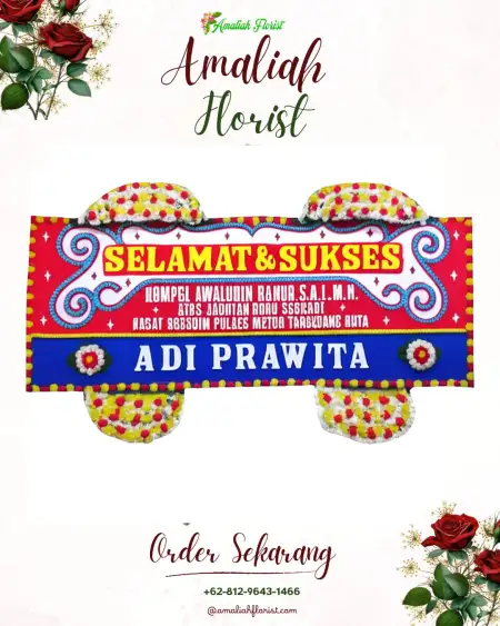 Papan Bunga Ucapan Selamat Ngromo